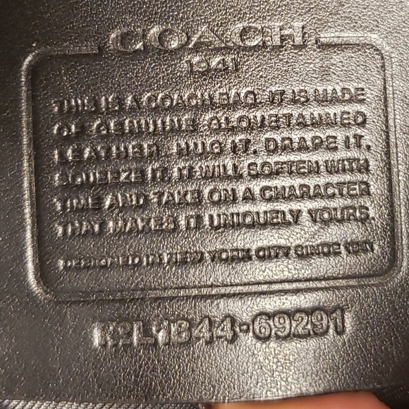Coach Rivington Signature/Leather Drawstring Backpack - Picture 11 of 14